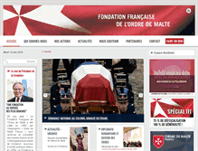 Tablet Screenshot of fondationordredemalte.org